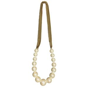 EUC Anne Klein faux pearl statement necklace